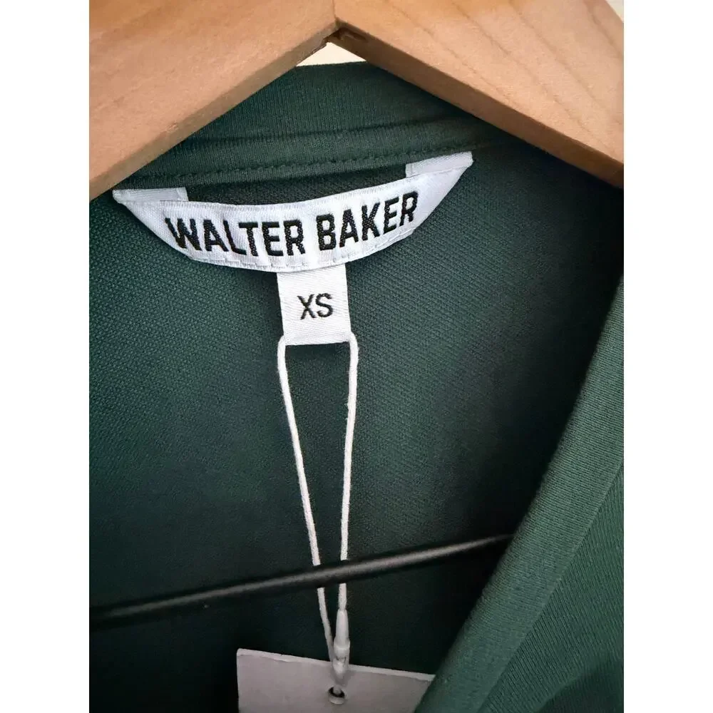 New Walter baker Casey long sleeve top hunter green sz XS $128 - Picture 3 of 5